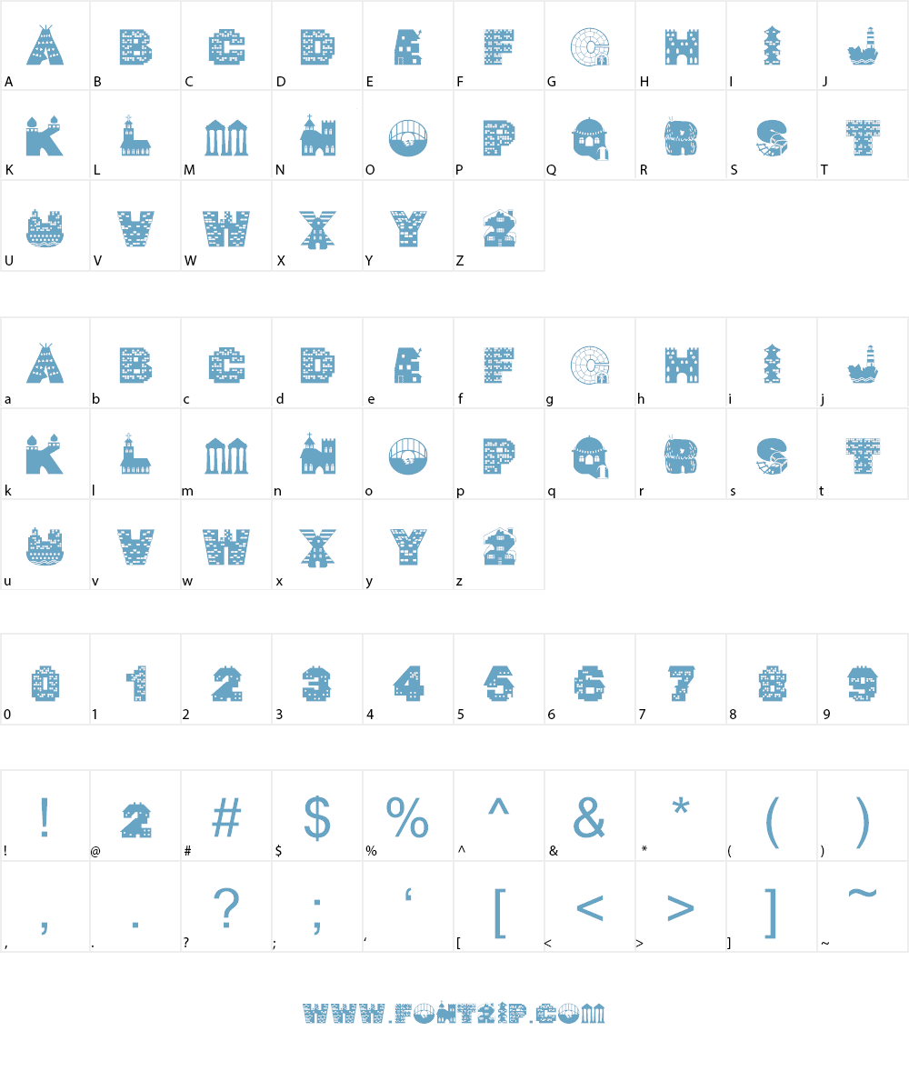 Night Vigil Font Character